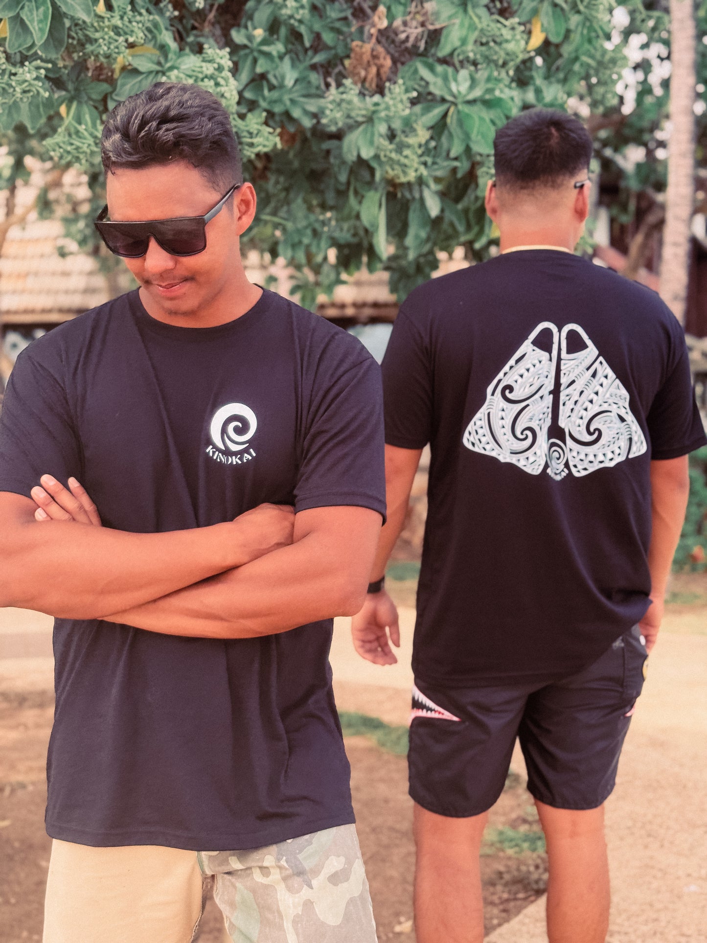 Kinokai Black Tee/ White Design